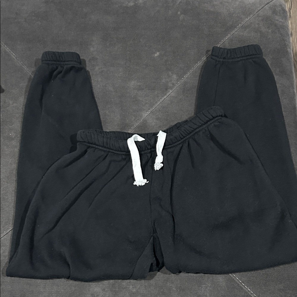 Katie J NYC Girls Black Dylan Jogger Sweatpants XL 14 16